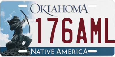OK license plate 176AML