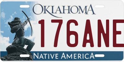 OK license plate 176ANE