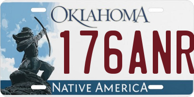 OK license plate 176ANR
