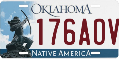 OK license plate 176AOV