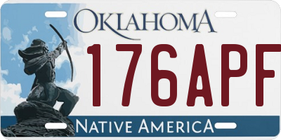 OK license plate 176APF