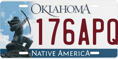 OK license plate 176APQ