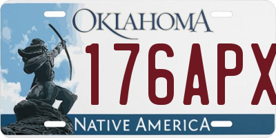OK license plate 176APX