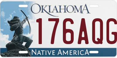 OK license plate 176AQG