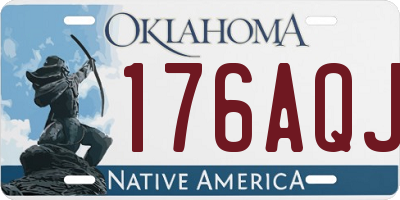 OK license plate 176AQJ