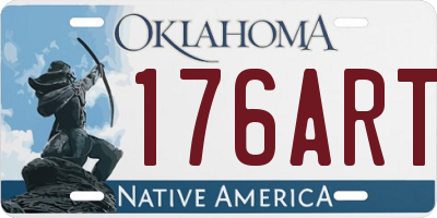 OK license plate 176ART