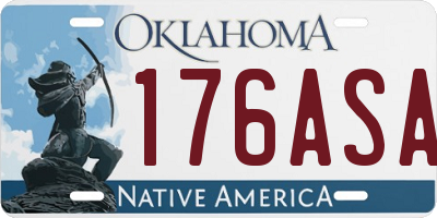 OK license plate 176ASA