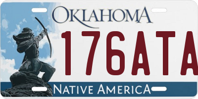 OK license plate 176ATA