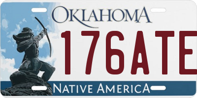 OK license plate 176ATE
