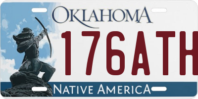 OK license plate 176ATH