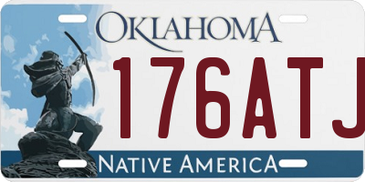OK license plate 176ATJ