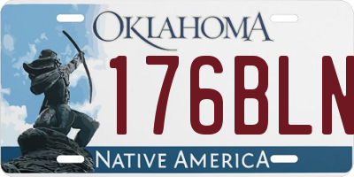 OK license plate 176BLN