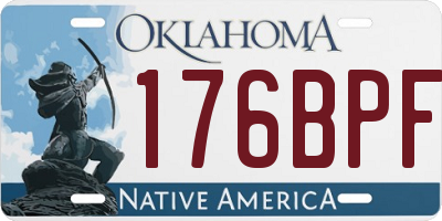 OK license plate 176BPF