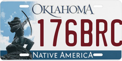 OK license plate 176BRC