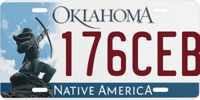 OK license plate 176CEB