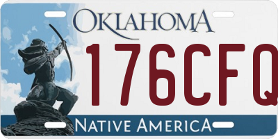 OK license plate 176CFQ