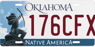 OK license plate 176CFX