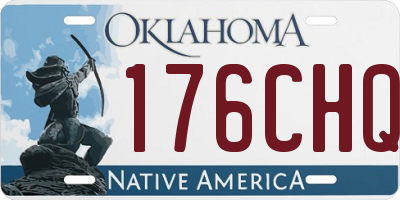 OK license plate 176CHQ