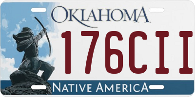 OK license plate 176CII