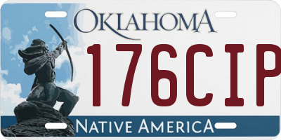 OK license plate 176CIP
