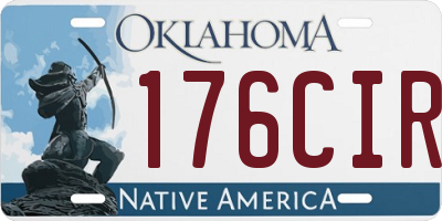 OK license plate 176CIR