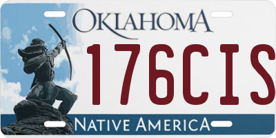 OK license plate 176CIS