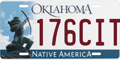 OK license plate 176CIT