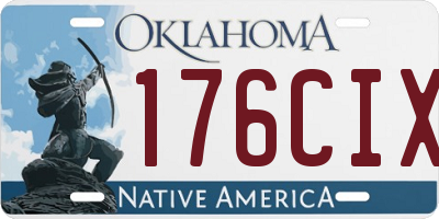 OK license plate 176CIX