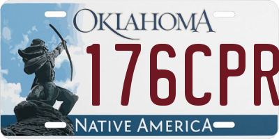 OK license plate 176CPR