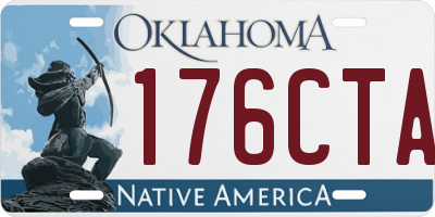 OK license plate 176CTA