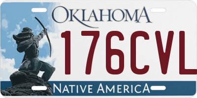 OK license plate 176CVL