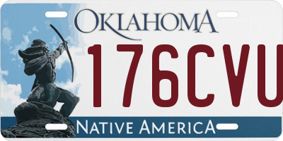 OK license plate 176CVU