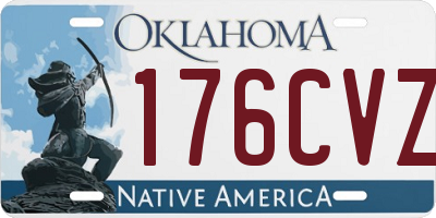 OK license plate 176CVZ