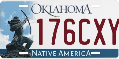 OK license plate 176CXY