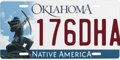 OK license plate 176DHA