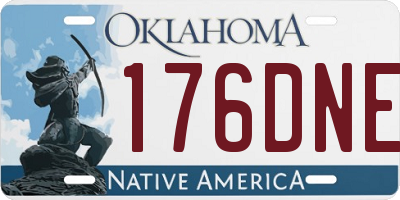OK license plate 176DNE