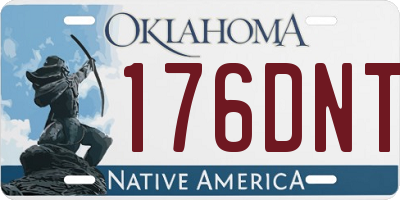 OK license plate 176DNT