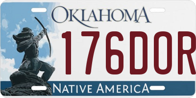 OK license plate 176DOR