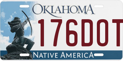OK license plate 176DOT