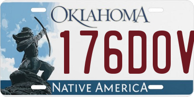 OK license plate 176DOV
