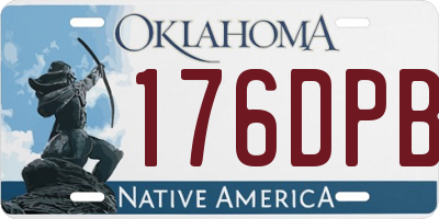 OK license plate 176DPB