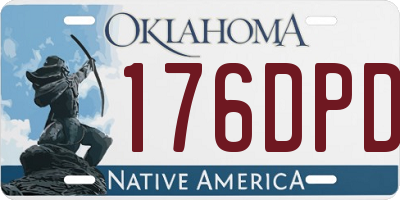 OK license plate 176DPD