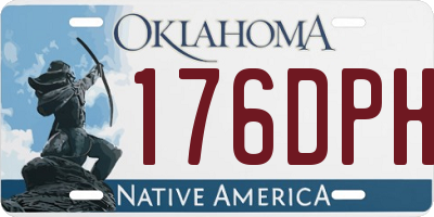 OK license plate 176DPH