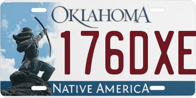OK license plate 176DXE