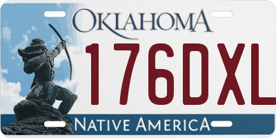OK license plate 176DXL