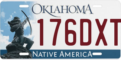 OK license plate 176DXT