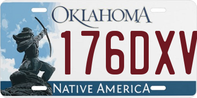 OK license plate 176DXV