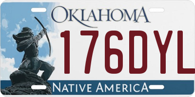 OK license plate 176DYL