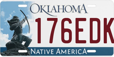 OK license plate 176EDK
