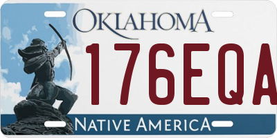 OK license plate 176EQA